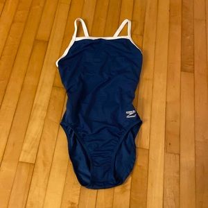 NEW! Women’s blue and white one-piece speedo new with tags!!